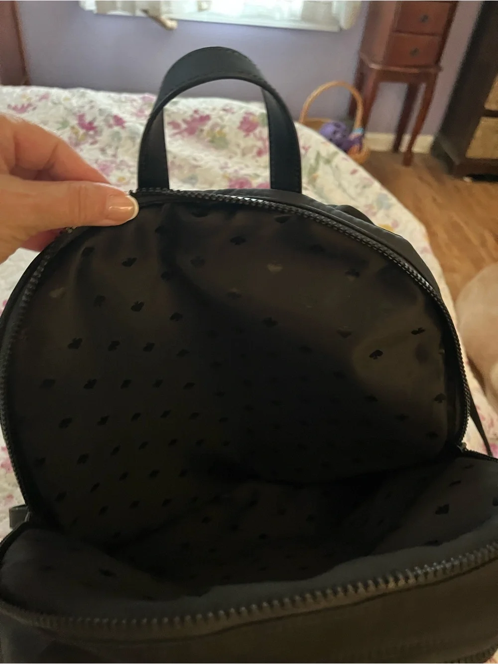 kate spade New York Black Nylon Backpack